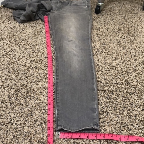 Athleta Sculptek Mid Rise Skinny Jeans Size 4 Gray - Picture 6 of 9